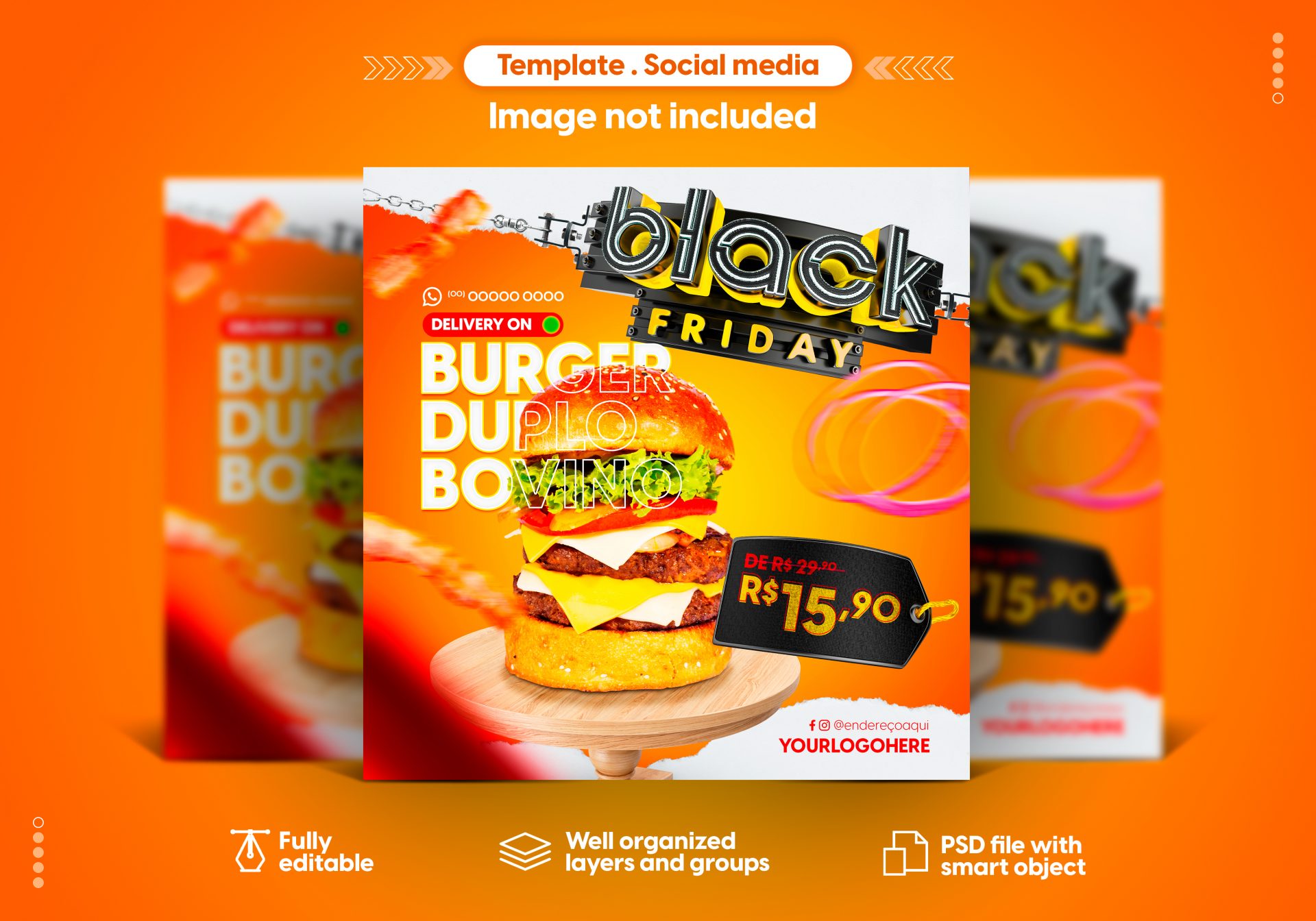 banner-para-entrega-de-fast-food-black-friday-psd-premium