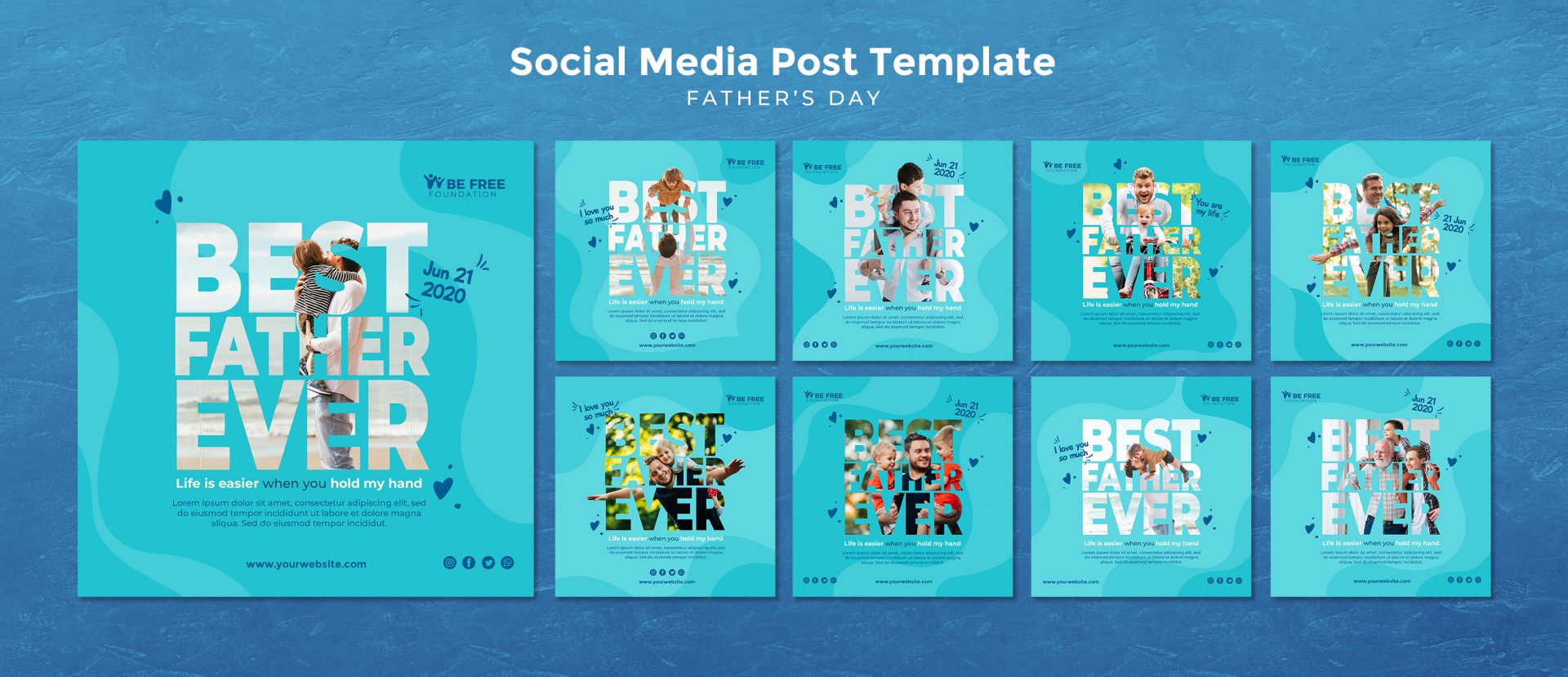 midia-social-postar-modelo-com-dia-dos-pais-psd-premium