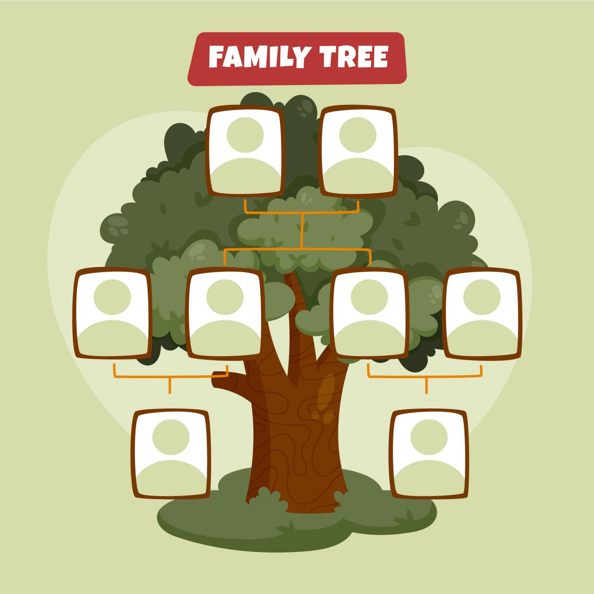 arvore-genealogica-desenhada-a-mao-vetor-premium